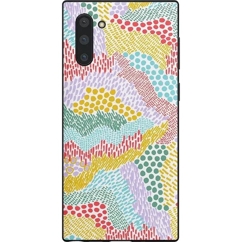 Color Me Happy Pattern Colorblock Samsung Case