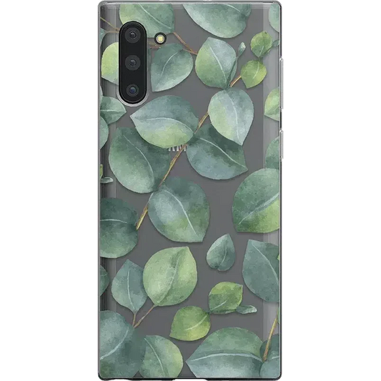 Leaf Me Alone Green Floral Print Samsung Case